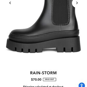 JEFFREY CAMPBELL Platform Chelsea Rain Boot  10 brand new